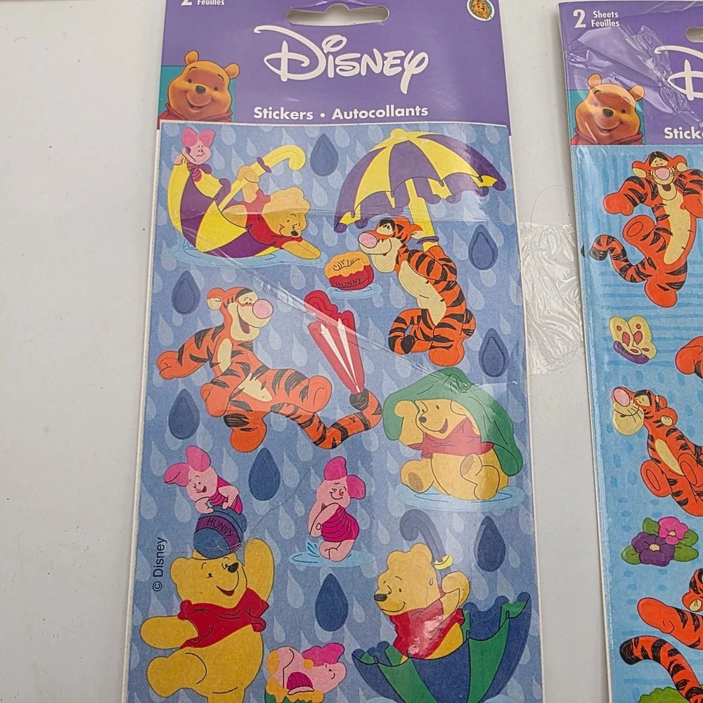 Vintage Sticker Lot Disney Winnie Pooh Tigger Peanuts Snoopy Garfield Hallmark